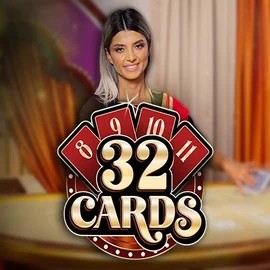 Official Live Casino logo: 32 Cards by Ezugi at WildHub Casino