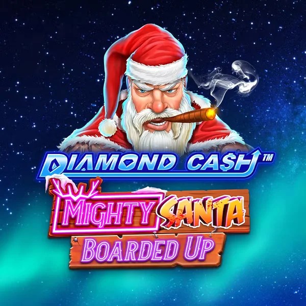 Try Diamond Cash Mighty Santa Boarded Up slot by Greentube on wildhubs.ch – logo image