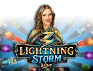 Lightning Storm slot logo by Evolution at WildHub Casino