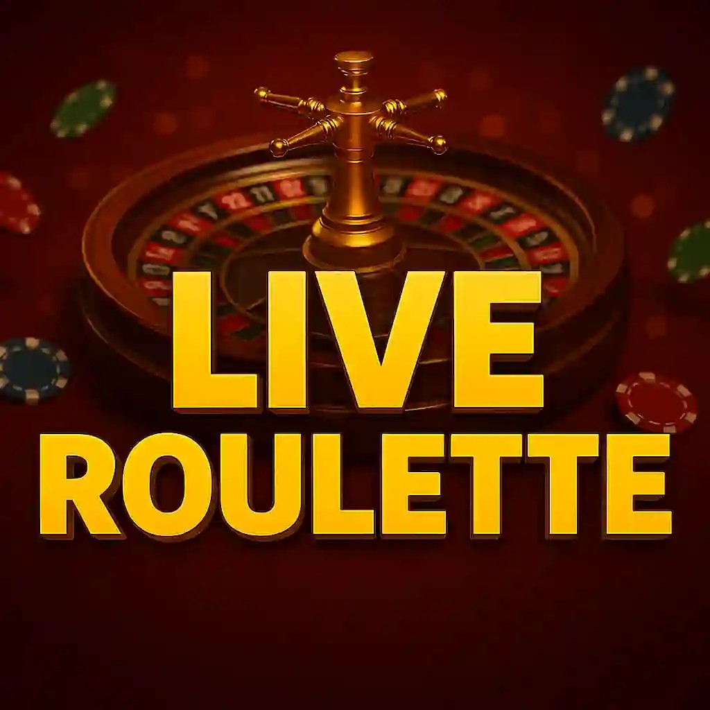 Live Roulette slot logo by Evolution at WildHub Casino