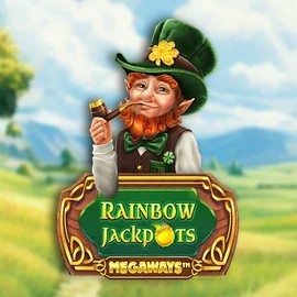 Rainbow Jackpots Megaways slot logo by Red Tiger Gaming at WildHub Casino
